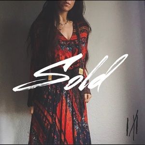 Vintage Carole Little Bohemian Top & Skirt Set